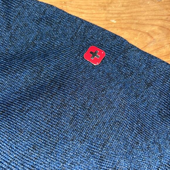 Swiss Tech Men's Softshell Jacket blue fleece lined full zip Size Large - Picture 6 of 7